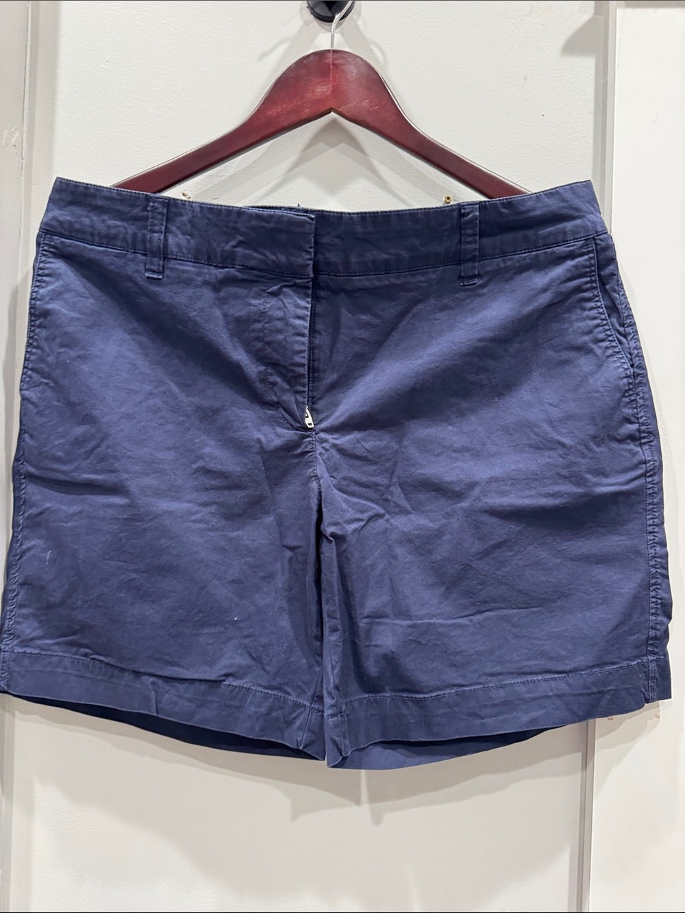 Daniel Cremieux Navy Blue Cotton Bermuda Shorts